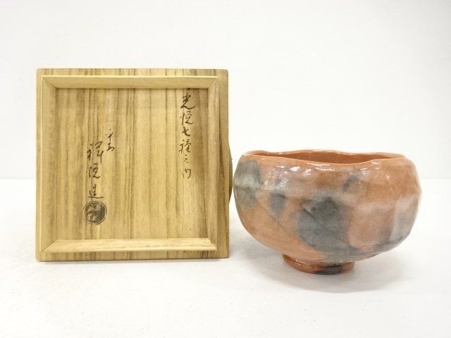 JAPANESE COLLECTIBLE / AKARAKU TEA BOWL / SHOETSU ZUKURI